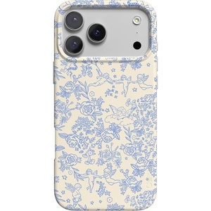 image:imageCasely iPhone 17 Pro Case  Cowgirl Envy  Cow Print  Compatible with MagSafe  Classic Ultra Slim DesignCupids Canvas  Periwinkle Floral