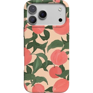 image:imageCasely iPhone 17 Pro Case  Cowgirl Envy  Cow Print  Compatible with MagSafe  Classic Ultra Slim DesignFeeling Peachy  Blush Vines