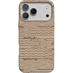 image:imageCasely iPhone 17 Pro Case  Cowgirl Envy  Cow Print  Compatible with MagSafe  Classic Ultra Slim DesignMocha Ripple  Brown Waves