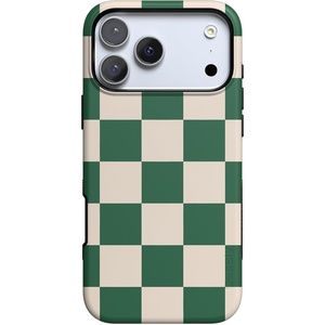 image:imageCasely iPhone 17 Pro Case  Extra Dirty Please  Fun on Weekdays  Bold Protective Design  Compatible with MagSafeFit Check  Green Checkerboard
