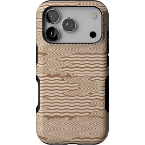 image:imageCasely iPhone 17 Pro Case  Extra Dirty Please  Fun on Weekdays  Bold Protective Design  Compatible with MagSafeMocha Ripple  Brown Waves