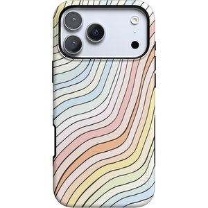 image:imageCasely iPhone 17 Pro Case  Extra Dirty Please  Fun on Weekdays  Bold Protective Design  Compatible with MagSafeRide The Wave  Pastel Rainbow Lined