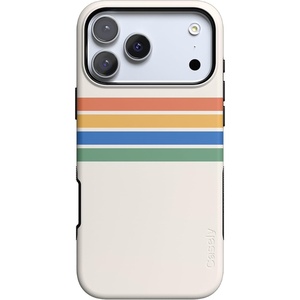 image:imageCasely iPhone 17 Pro Case  Extra Dirty Please  Fun on Weekdays  Bold Protective Design  Compatible with MagSafeTotally Groovy  Rainbow Stripes Color Block