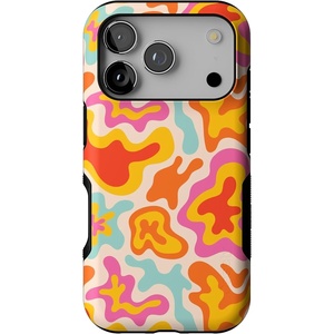 image:imageCasely iPhone 17 Pro Case  Extra Dirty Please  Fun on Weekdays  Bold Protective Design  Compatible with MagSafeTropical Color Splash  Abstract Retro