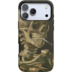 image:imageCasely iPhone 17 Pro Case  Extra Dirty Please  Fun on Weekdays  Bold Protective Design  Compatible with MagSafeVan Gogh  Skull of a Skeleton with Burning Cig