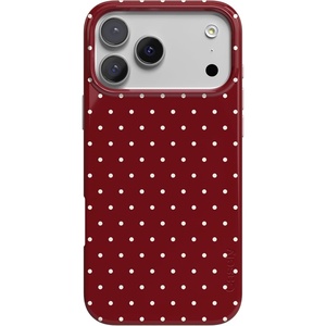 image:imageCasely iPhone 17 Pro Case  On the Dot  Maroon Polka Dot  Compatible with MagSafe  Classic Ultra Slim Design