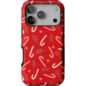 image:imageCasely iPhone 17 Pro Case  Peppermint Kiss  Candy Cane  Bold Protective Design  MagSafe Compatible Design