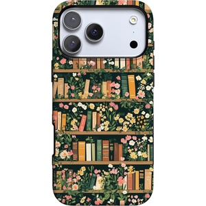 image:imageCasely iPhone 17 Pro Max Case  Reality Check  Periwinkle  Bold Protective Design  Compatible with MagSafeBook Nook  Floral Library
