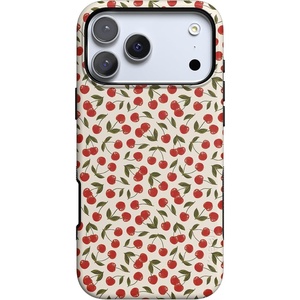 image:imageCasely iPhone 17 Pro Max Case  Reality Check  Periwinkle  Bold Protective Design  Compatible with MagSafeCherry on Top  Red Cherries
