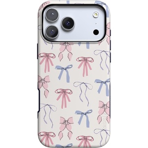 image:imageCasely iPhone 17 Pro Max Case  Reality Check  Periwinkle  Bold Protective Design  Compatible with MagSafeCoquette Girlie  Pastel Bows