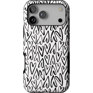 image:imageCasely iPhone 17 Pro Max Case  Reality Check  Periwinkle  Bold Protective Design  Compatible with MagSafeHeart Throb  Endless Hearts