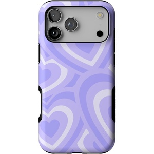 image:imageCasely iPhone 17 Pro Max Case  Reality Check  Periwinkle  Bold Protective Design  Compatible with MagSafeLove Song  Lavender Heart