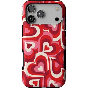image:imageCasely iPhone 17 Pro Max Case  Reality Check  Periwinkle  Bold Protective Design  Compatible with MagSafeLove Song Remix  Ombre Hearts