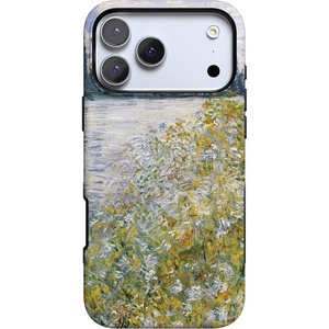 image:imageCasely iPhone 17 Pro Max Case  Reality Check  Periwinkle  Bold Protective Design  Compatible with MagSafeMonets Summer Landscape  The Met Museum