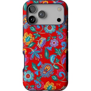 image:imageCasely iPhone 17 Pro Max Case  Reality Check  Periwinkle  Bold Protective Design  Compatible with MagSafePainted Flowers  Frida Kahlo Floral