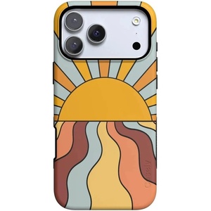 image:imageCasely iPhone 17 Pro Max Case  Reality Check  Periwinkle  Bold Protective Design  Compatible with MagSafeShine On  Retro Sunset