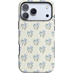 image:imageCasely iPhone 17 Pro Max Case  Reality Check  Periwinkle  Bold Protective Design  Compatible with MagSafeVintage Garden  Blue Hydrangea