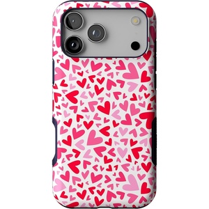 image:imageCasely iPhone 17 Pro Max Case  Reality Check  Periwinkle  Bold Protective Design  Compatible with MagSafeXOXO  Candy Hearts