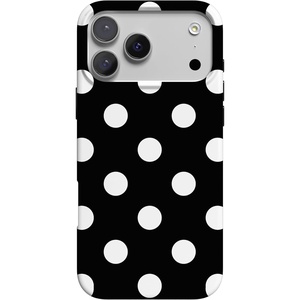 image:imageCasely iPhone 17 Pro Max Case  The Boyfriend Collection  Mallard amp Co  Compatible with MagSafe  Classic Ultra Slim DesignHigh Contrast  Black Polka Dot