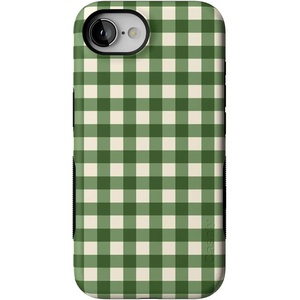 image:imageCasely iPhone 17e Case  Daisy Daydream  Baby Blue Floral  Bold Protective Design  Compatible with MagSafeChecked Twice  Green Plaid