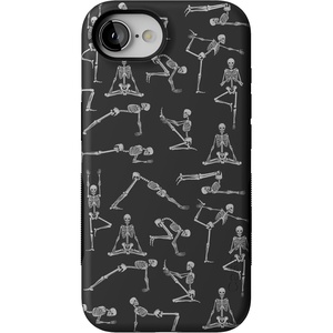 image:imageCasely iPhone 17e Case  Daisy Daydream  Baby Blue Floral  Bold Protective Design  Compatible with MagSafeCorpse Pose  Skeleton Yoga
