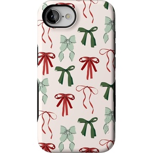 image:imageCasely iPhone 17e Case  Daisy Daydream  Baby Blue Floral  Bold Protective Design  Compatible with MagSafeFestive Girlie  Holiday Bows