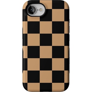 image:imageCasely iPhone 17e Case  Daisy Daydream  Baby Blue Floral  Bold Protective Design  Compatible with MagSafeFit Check  Black  Brown Checkerboard