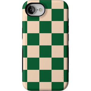 image:imageCasely iPhone 17e Case  Daisy Daydream  Baby Blue Floral  Bold Protective Design  Compatible with MagSafeFit Check  Green Checkerboard