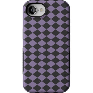 image:imageCasely iPhone 17e Case  Daisy Daydream  Baby Blue Floral  Bold Protective Design  Compatible with MagSafeHarlequin Midnight Diamond  Black and Purple