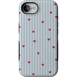 image:imageCasely iPhone 17e Case  Love Lines  Blue Stripes  Bold Protective Design  Compatible with MagSafe