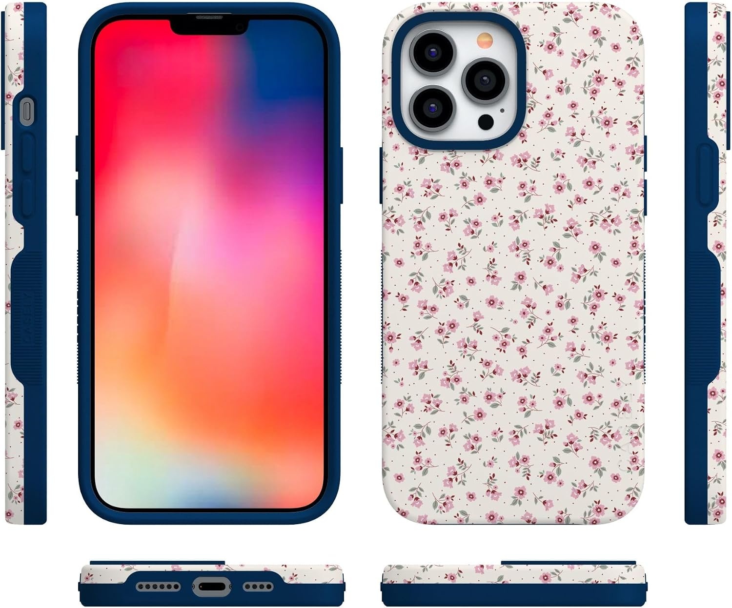image:imageCasely iPhone 13 Pro Max Case  Cottage Charm  Cottagecore  Bold Protective Design  Compatible with MagSafe