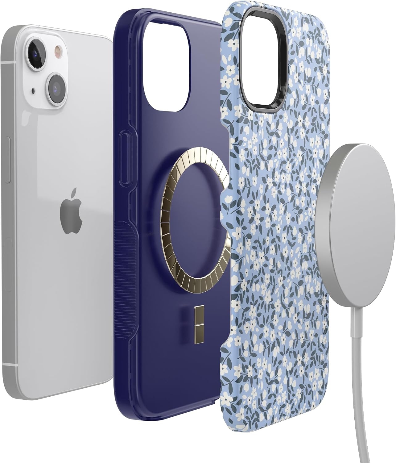 image:imageCasely iPhone 14 Case  Picking Daisies  Cottagecore  Bold Protective Design  Compatible with MagSafe
