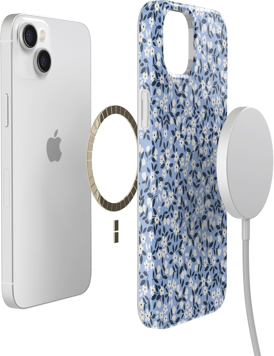 image:imageCasely iPhone 14 Plus Case  Picking Daisies  Cottagecore  Compatible with MagSafe  Classic Ultra Slim Design
