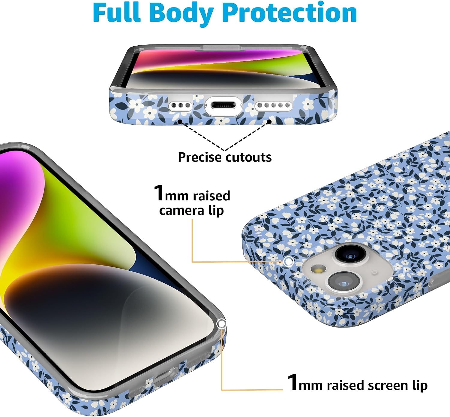 image:imageCasely iPhone 15 Plus Case  Picking Daisies  Cottagecore  Compatible with MagSafe  Classic Ultra Slim Design
