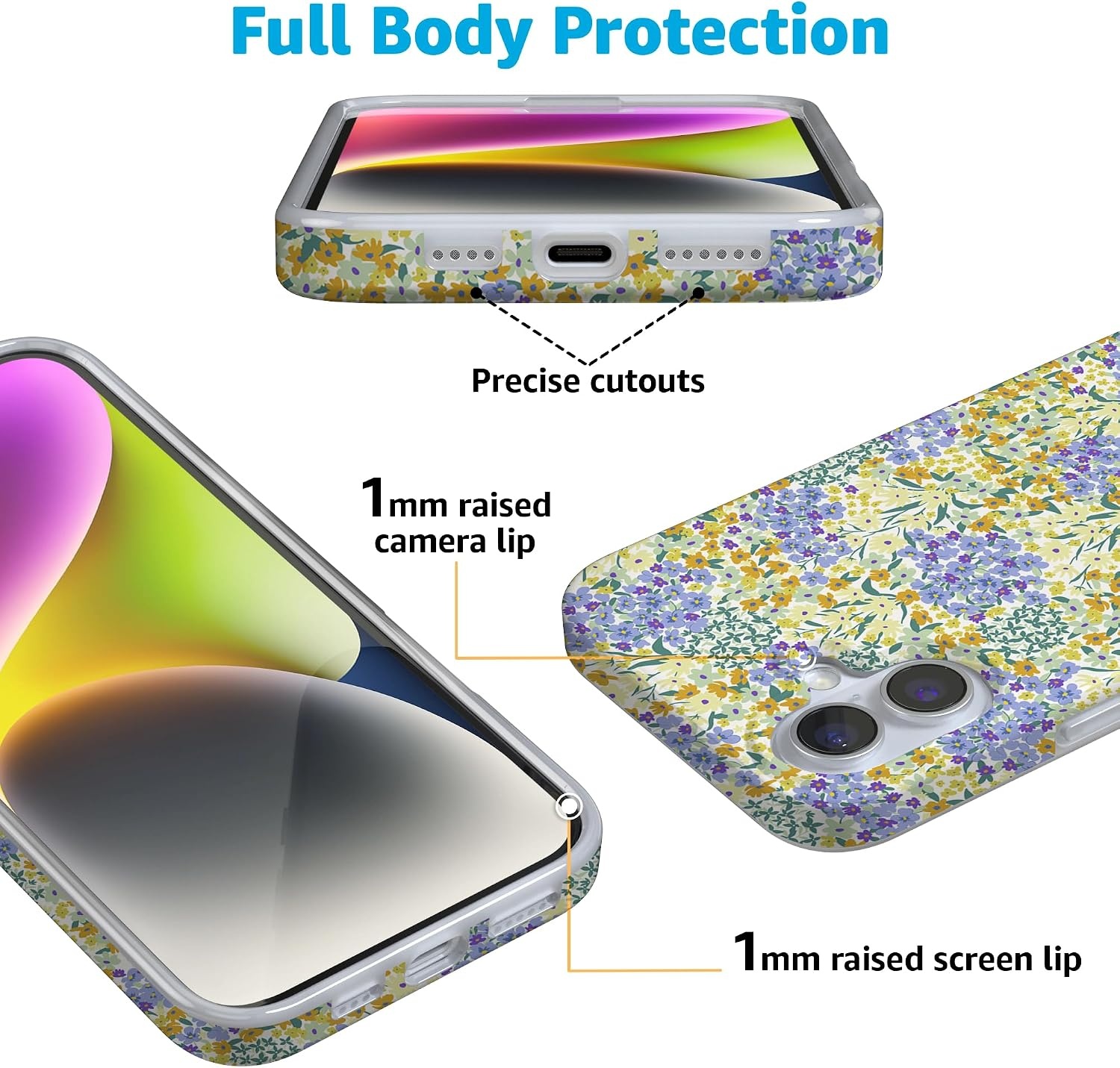 image:imageCasely iPhone 16 Case  Love Song  Lavender Heart  Compatible with MagSafe  Classic Ultra Slim DesignDream Garden  Cottagecore