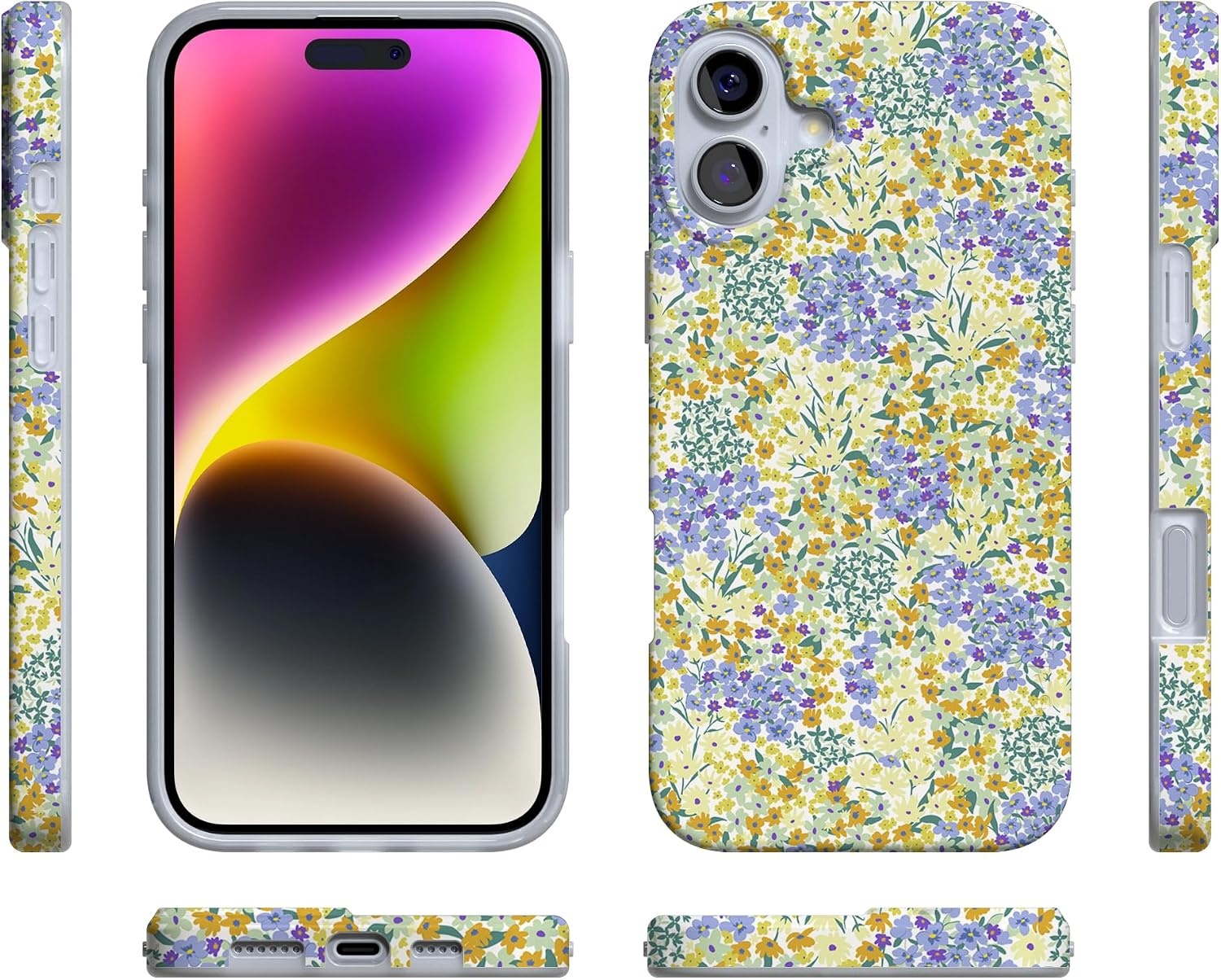 image:imageCasely iPhone 16 Case  Love Song  Lavender Heart  Compatible with MagSafe  Classic Ultra Slim DesignDream Garden  Cottagecore