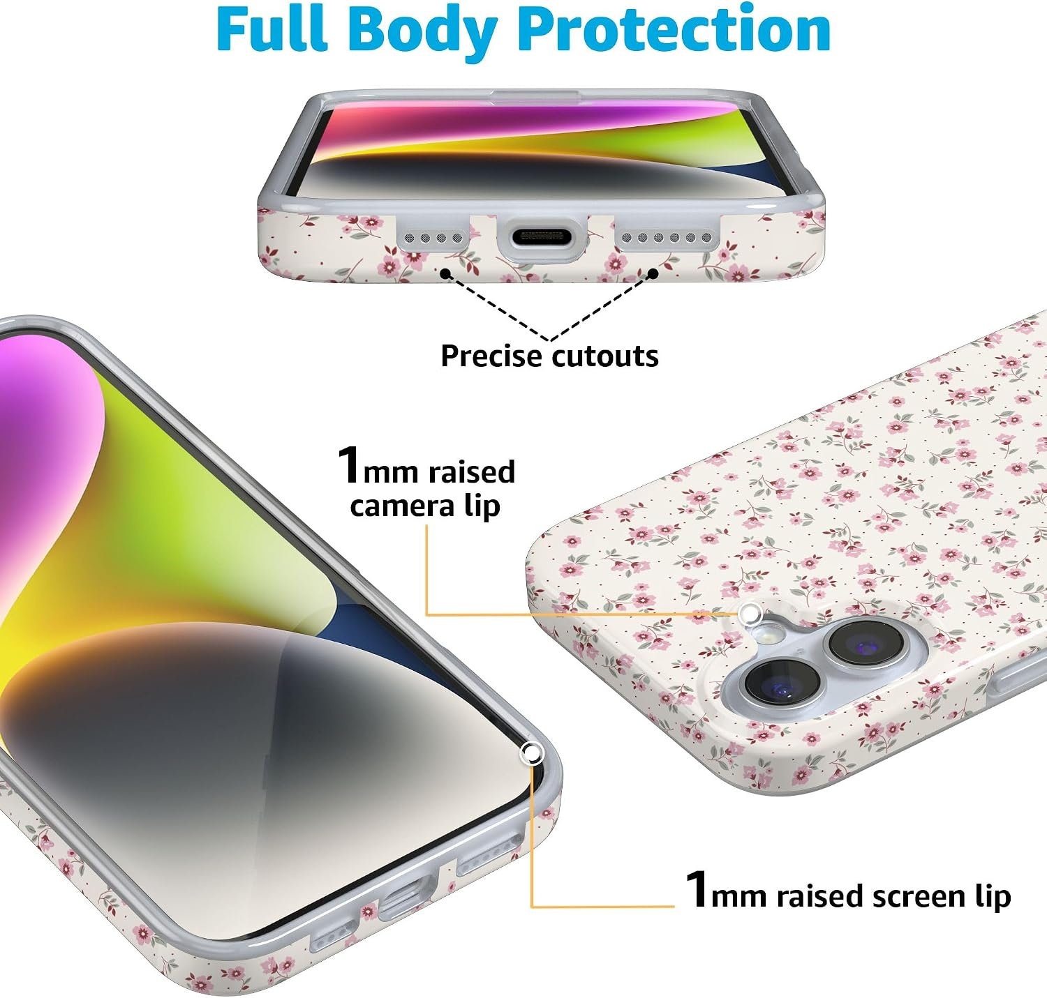 image:imageCasely iPhone 16 Plus Case  Cottage Charm  Cottagecore  Compatible with MagSafe  Classic Ultra Thin Design