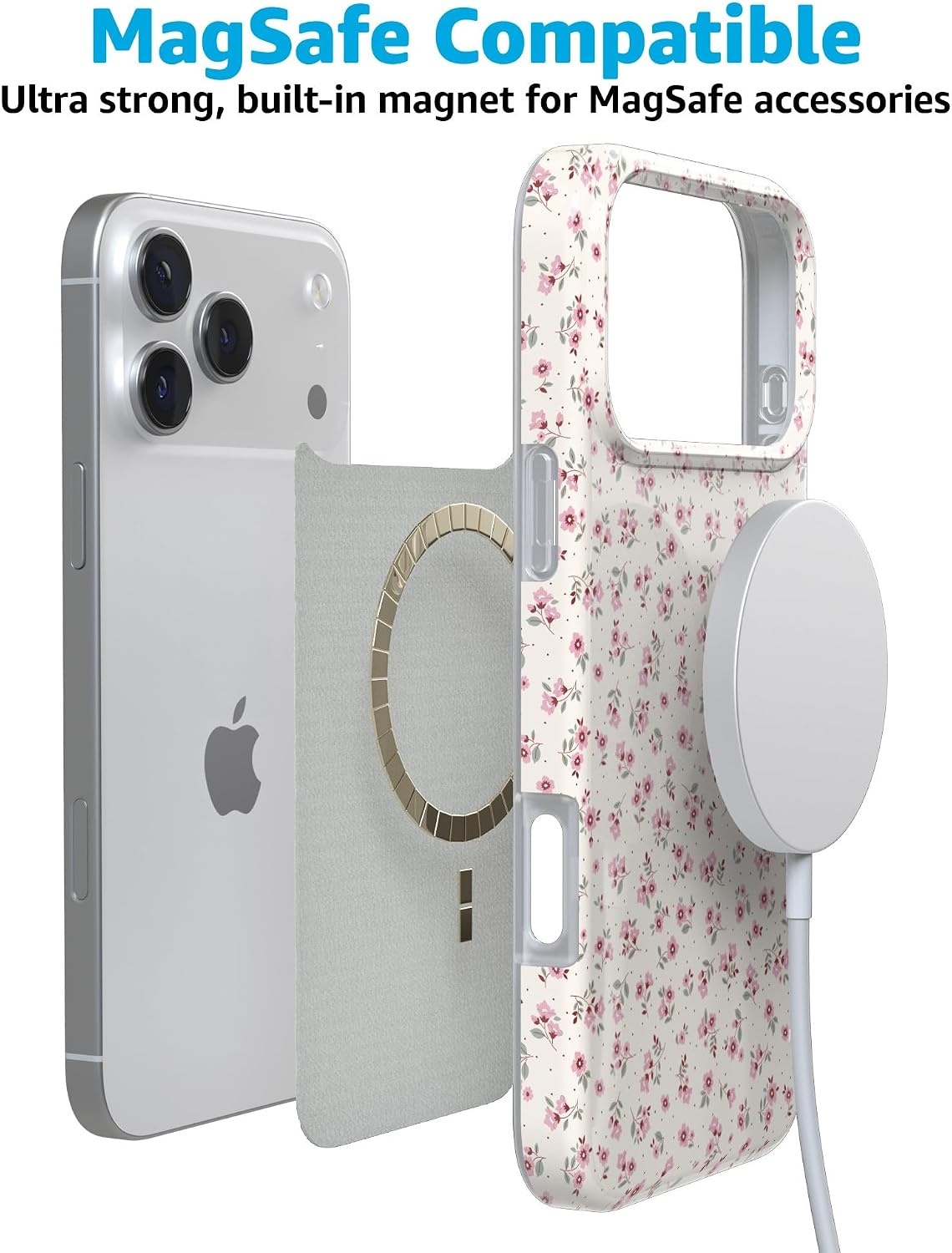 image:imageCasely iPhone 17 Pro Case  Cottage Charm  Cottagecore  Compatible with MagSafe  Classic Ultra Slim Design
