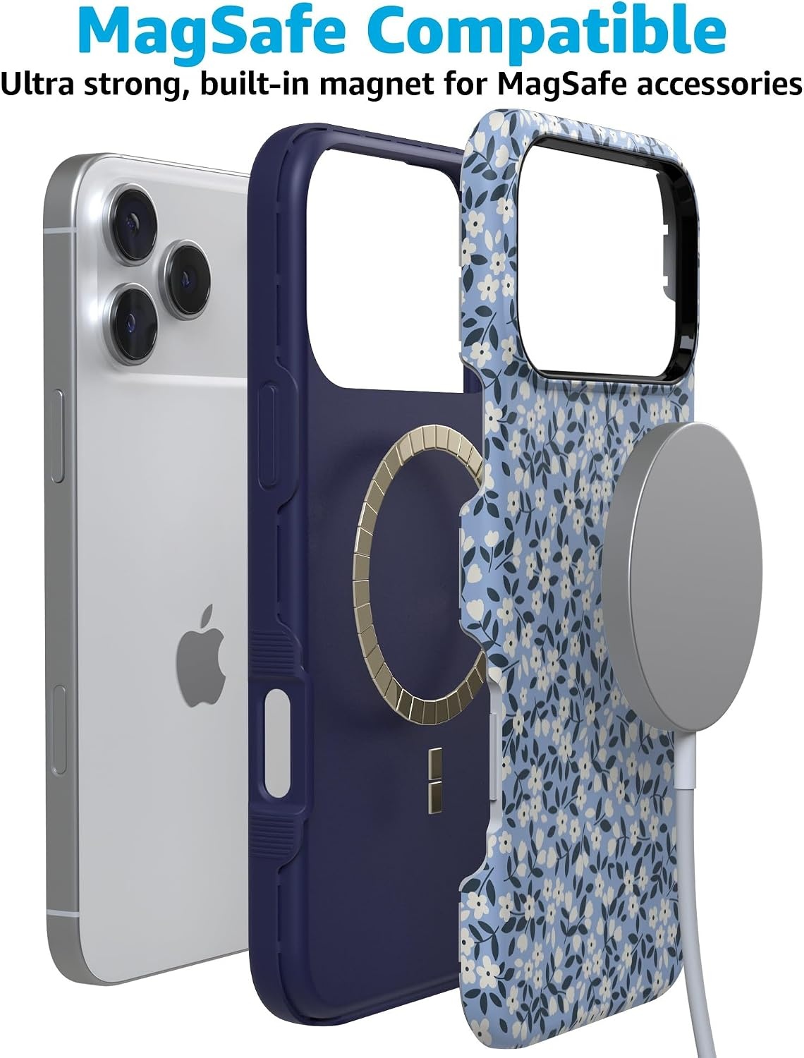 image:imageCasely iPhone 17 Pro Case  Picking Daisies  Cottagecore  Bold Protective Design  Compatible with MagSafe