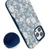 image:imageCasely iPhone 13 Pro Case  Afternoon Tea  Blue Floral  Bold Protective Design  Compatible with MagSafe