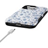 image:imageCasely iPhone 13 Pro Case  Blue Vintage Rabbits in Spring Flowers  Compatible with MagSafe  Bold Protective Design