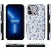 image:imageCasely iPhone 13 Pro Case  Blue Vintage Rabbits in Spring Flowers  Compatible with MagSafe  Bold Protective Design