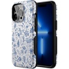 image:imageCasely iPhone 13 Pro Case  Blue Vintage Rabbits in Spring Flowers  Compatible with MagSafe  Bold Protective Design