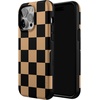 image:imageCasely iPhone 13 Pro Case  Fit Check  Black amp Brown Checkerboard  Bold Protective Design  MagSafe Compatible Design