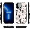 image:imageCasely iPhone 13 Pro Case  Goth Girlie  Black Bows  Bold Protective Design  Compatible with MagSafe