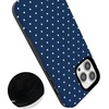 image:imageCasely iPhone 13 Pro Case  On the Dot  Navy Polka Dot  Bold Protective Design  Compatible with MagSafe