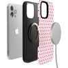 image:imageCasely iPhone 13 Pro Case  On the Dot  Pink amp Brown Polka Dot  Bold Protective Design  Compatible with MagSafe