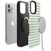 image:imageCasely iPhone 13 Pro Case  Pastel Picnic  Blue amp Green Gingham  Bold Protective Design  Compatible with MagSafe