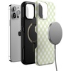 image:imageCasely iPhone 13 Pro Case  Sage Green Gingham  Sunday Best  Bold Protective Design  Compatible with MagSafe