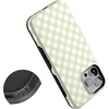 image:imageCasely iPhone 13 Pro Case  Sage Green Gingham  Sunday Best  Bold Protective Design  Compatible with MagSafe